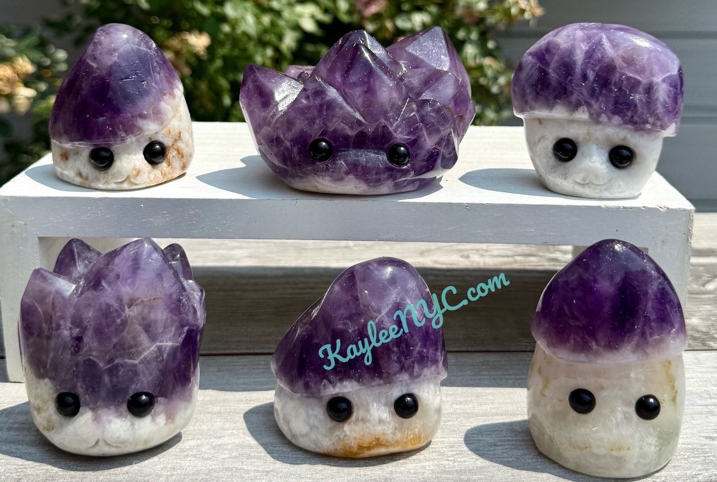 5-6 pcs Natural Amethyst Groot Carving Crystals Healing Energy