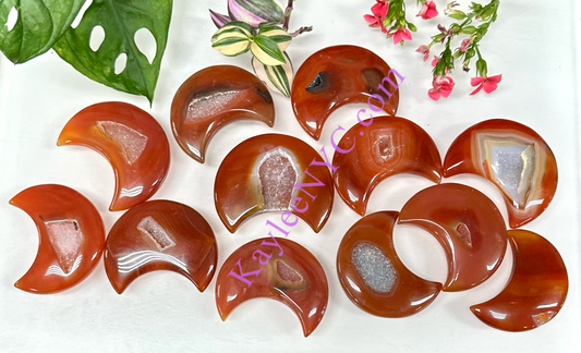 Wholesale Lot 1 lb Natural Carnelian Crystal Moon Healing Energy