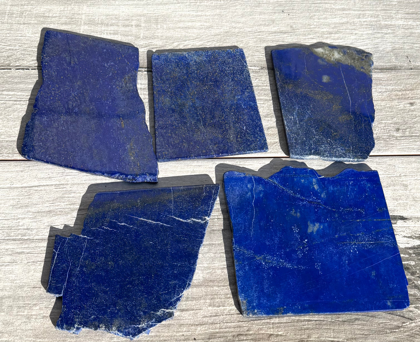 2 lbs Natural Lapis Lazuli Slabs