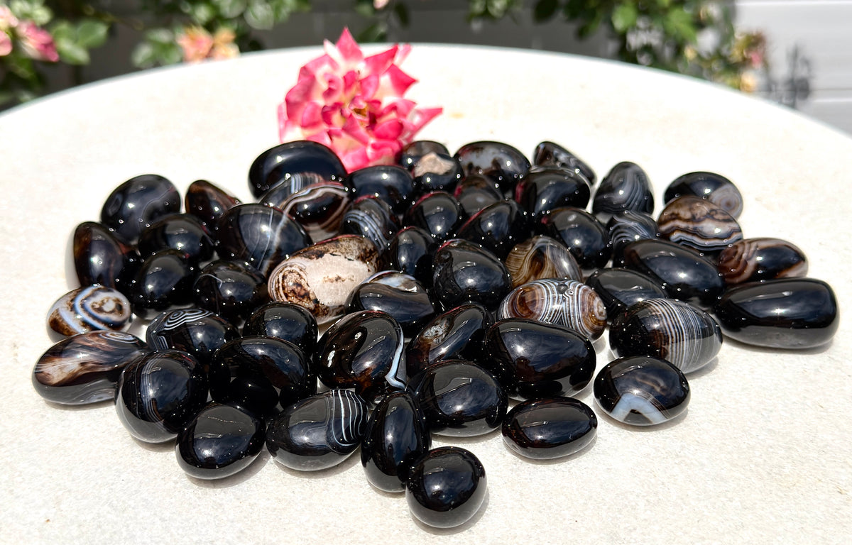 2 lbs Natural Oynx Tumble Crystals healing energy