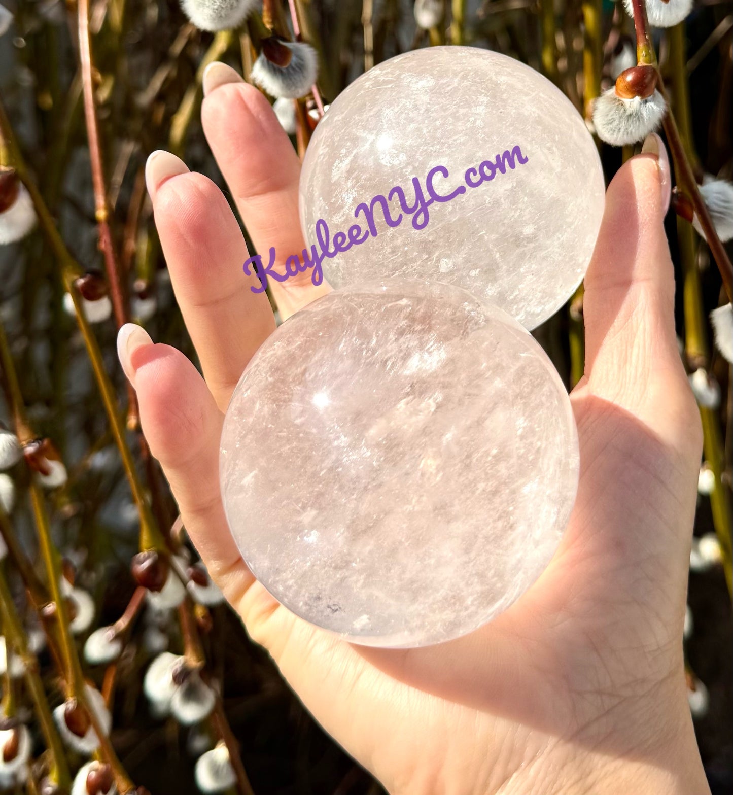 Wholesale Lot 3-4 pcs Natural Clear Quartz Crystal Spheres Healing