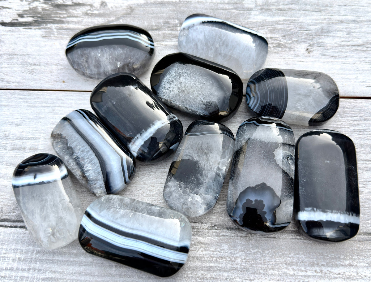 Wholesale 2 Lb Lot Natural Onyx Palm Stones Crystal Energy