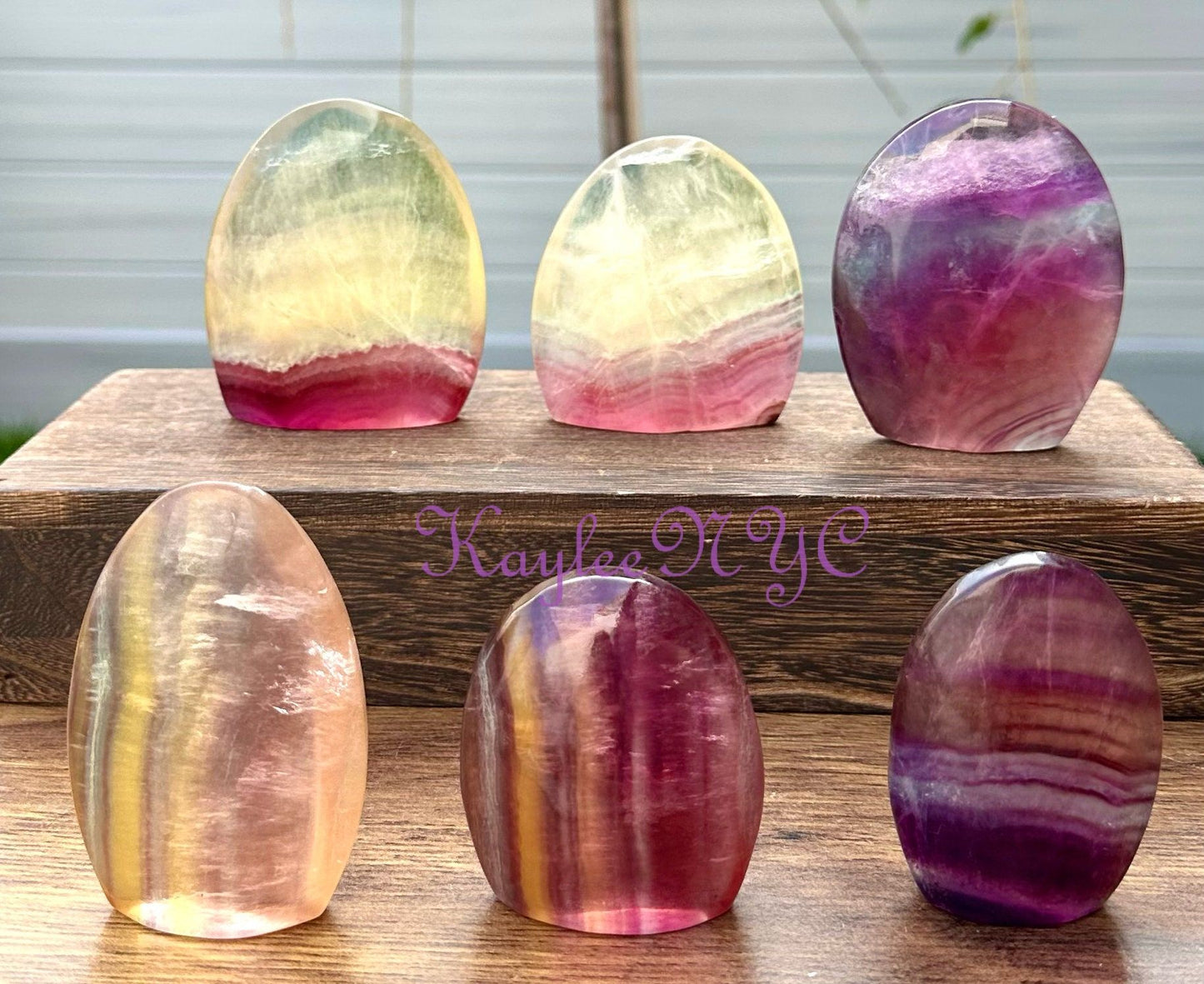 Wholesale Lot 5-6 pcs Natural Rainbow Fluorite Freeform Crystal Healing Energy 2.8-3 lbs