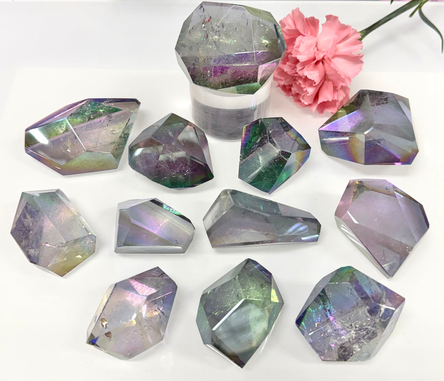 Wholesale Lot 2 lbs Tanzine Aura Freeform Crystal Polished Healing Energy