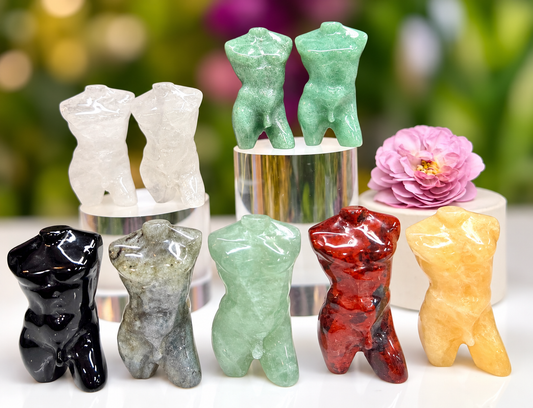 Wholesale Lot 6 Pcs 5cm Natural Mixed Crystals Male Model Healing Energy