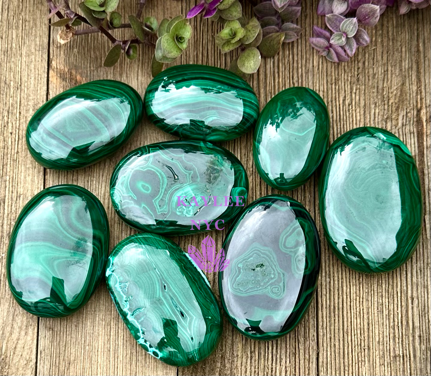 Wholesale Lot 1 lbs Natural Malachite Palm Stones Crystal Natural Energy