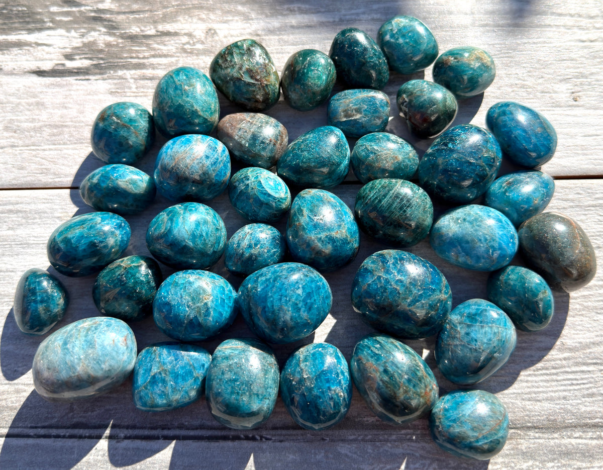 2 lbs Natural Apatite Tumble Crystals healing energy