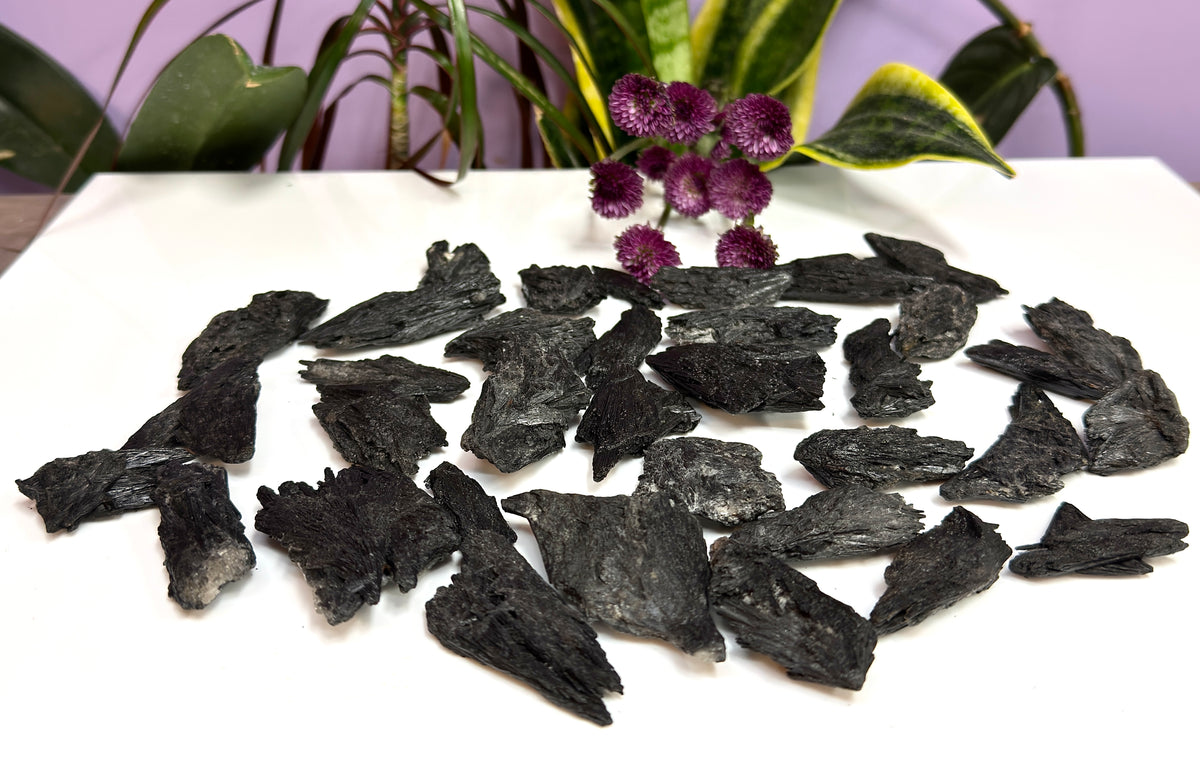 Wholesale Lot 1 Lb Natural Black Kyanite Crystal Healing Energy Nice Quality