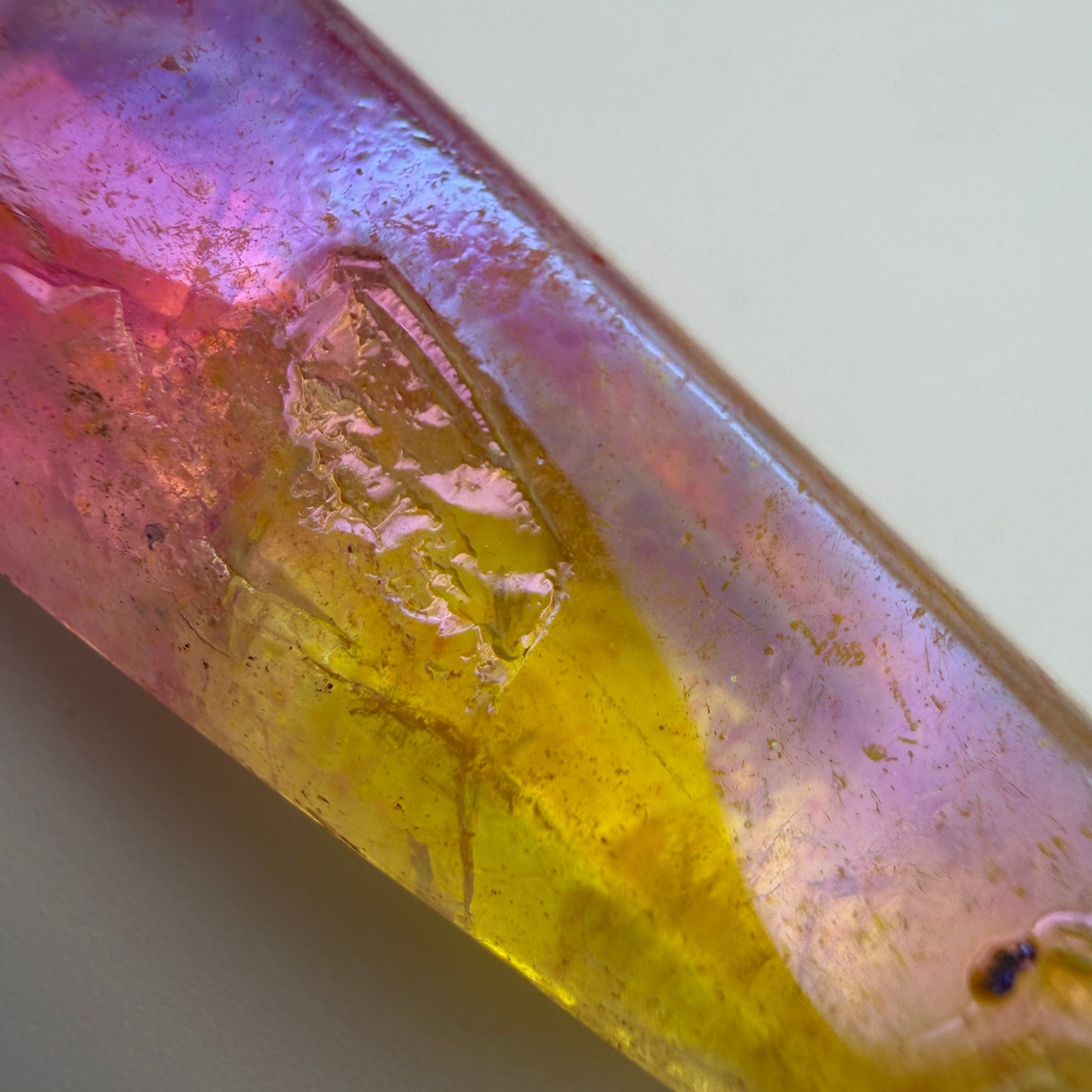 Wholesale Lot 1 Lb Rainbow Aura Quartz Wand Tumble Crystal Nice Quality
