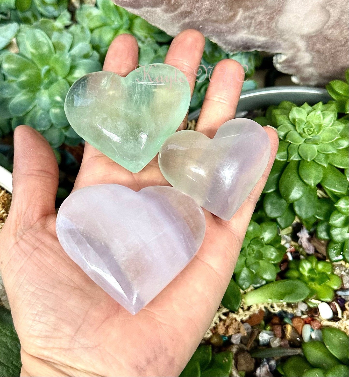 Wholesale Lot 2 lbs Natural Yttrium Fluorite Crystal Heart Healing Energy