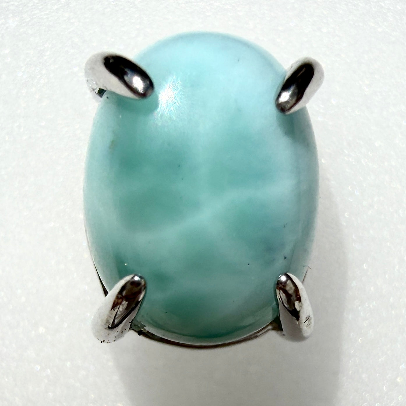Wholesale Lot 5 Pairs Natural Larimar Sterling Silver (925) Posts