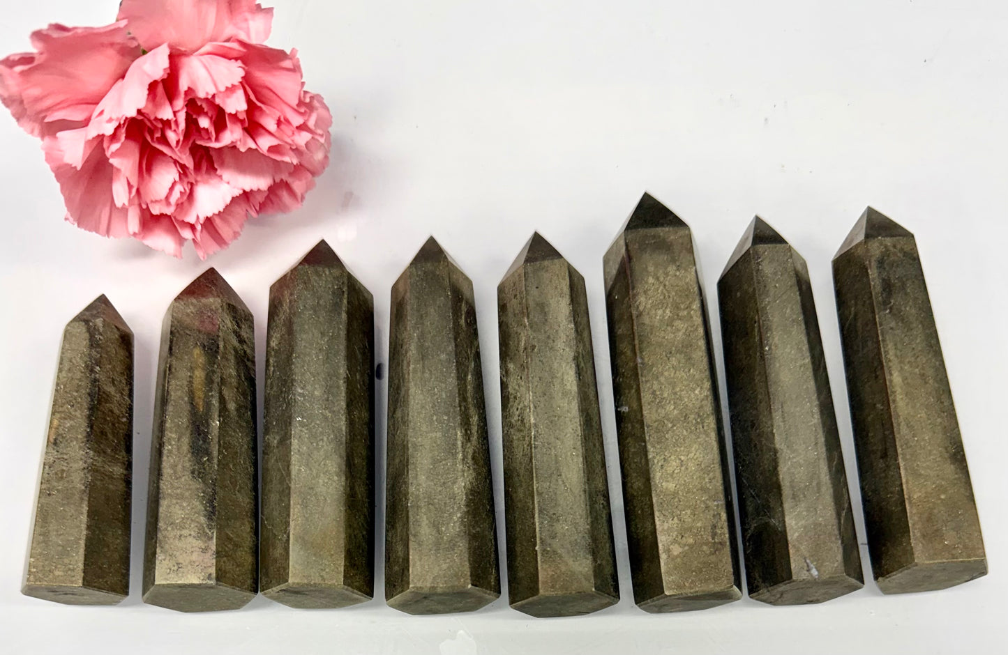 Wholesale Lot 2 Lbs Natural Pyrite Tower Obelisk Point Crystal Energy