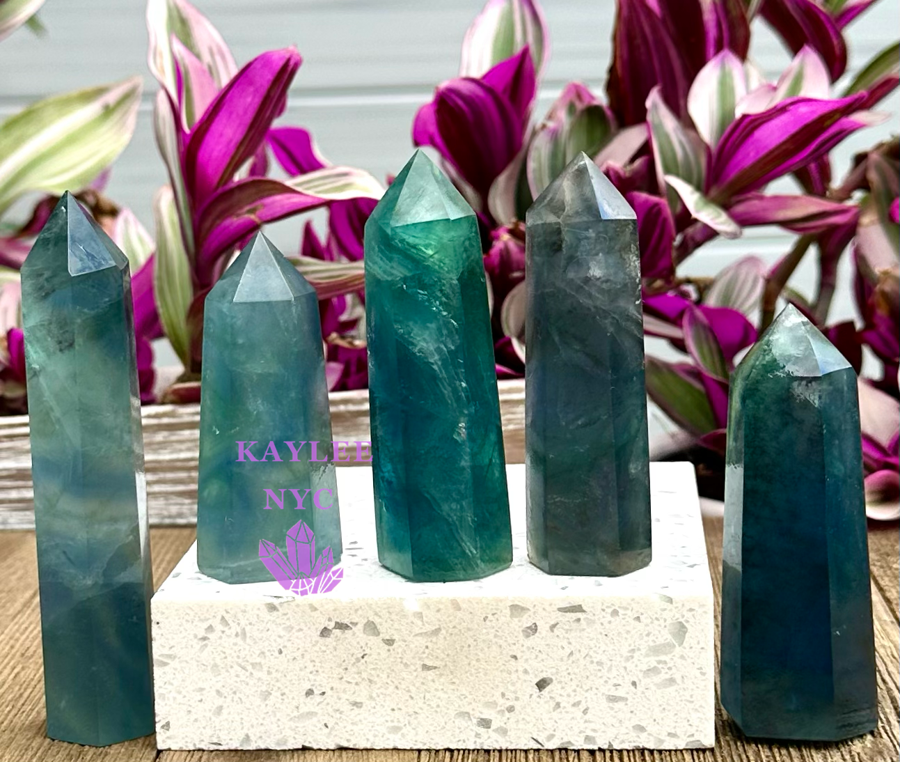 Wholesale Lot 1 Lb Blue Fluorite Obelisk Tower Point Natural Crystal Energy