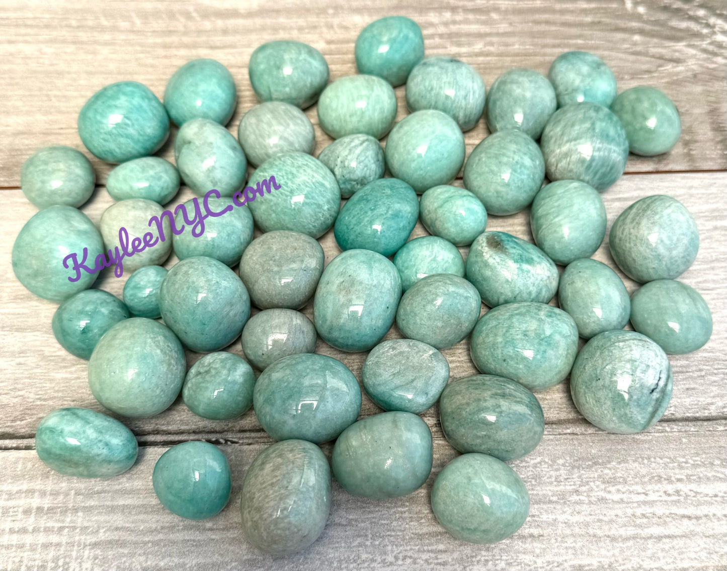 Wholesale Lot 2 Lbs Natural Amazonite Tumble Healing Energy