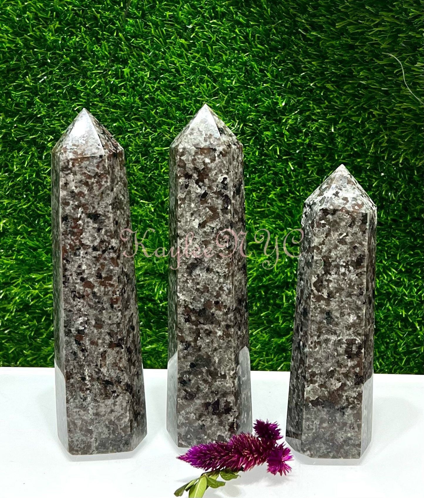 Wholesale Lot 3-4 pcs large Natural Emberlite Aka Yooperlite Obelisk Tower Point Crystal Healing