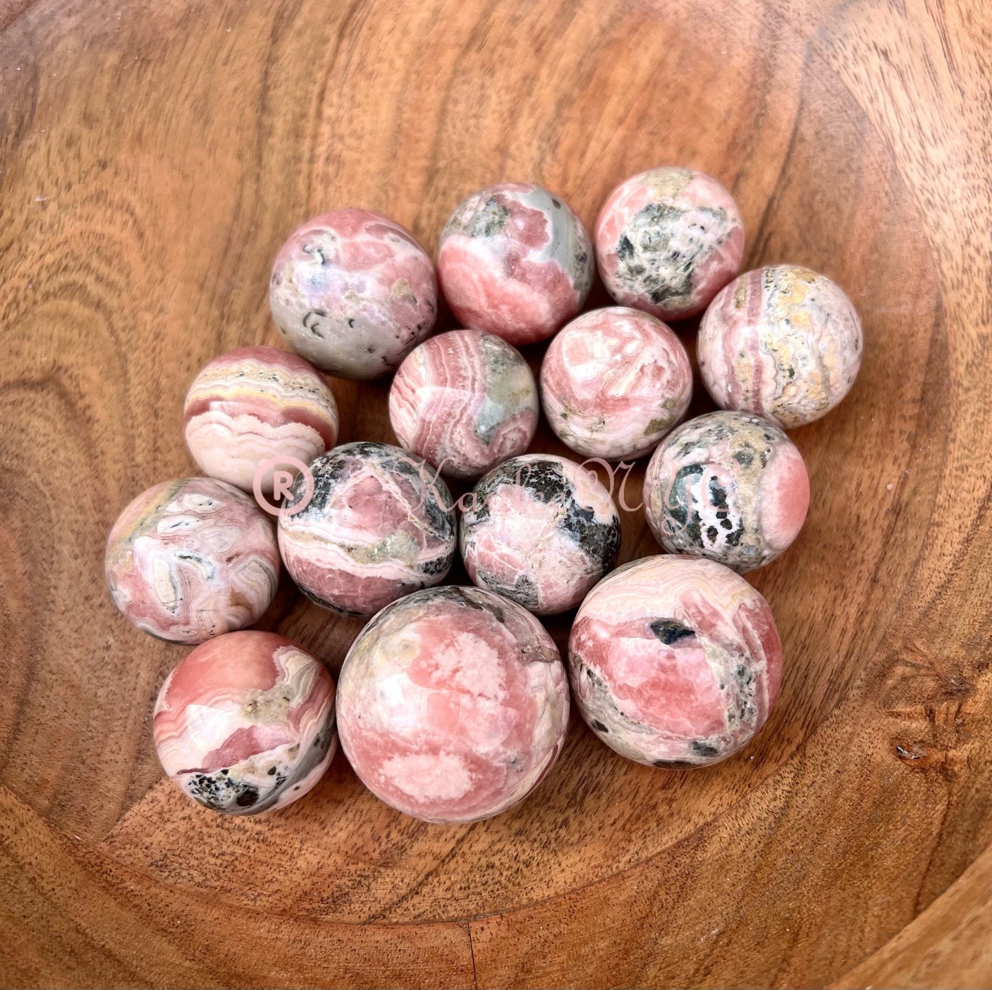 Wholesale Lot 1 lb Natural Rhodochrosite Spheres Crystal Ball Energy Healing