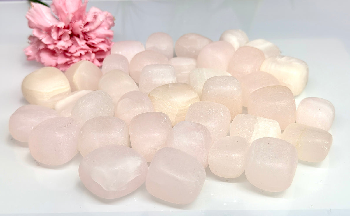 Wholesale Lot 2 lbs Natural Mangano Calcite Tumble Crystal Healing Energy