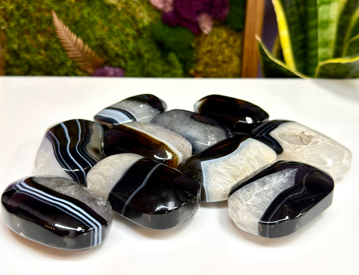 Wholesale 2 Lb Lot Natural Onyx Palm Stones Crystal Energy