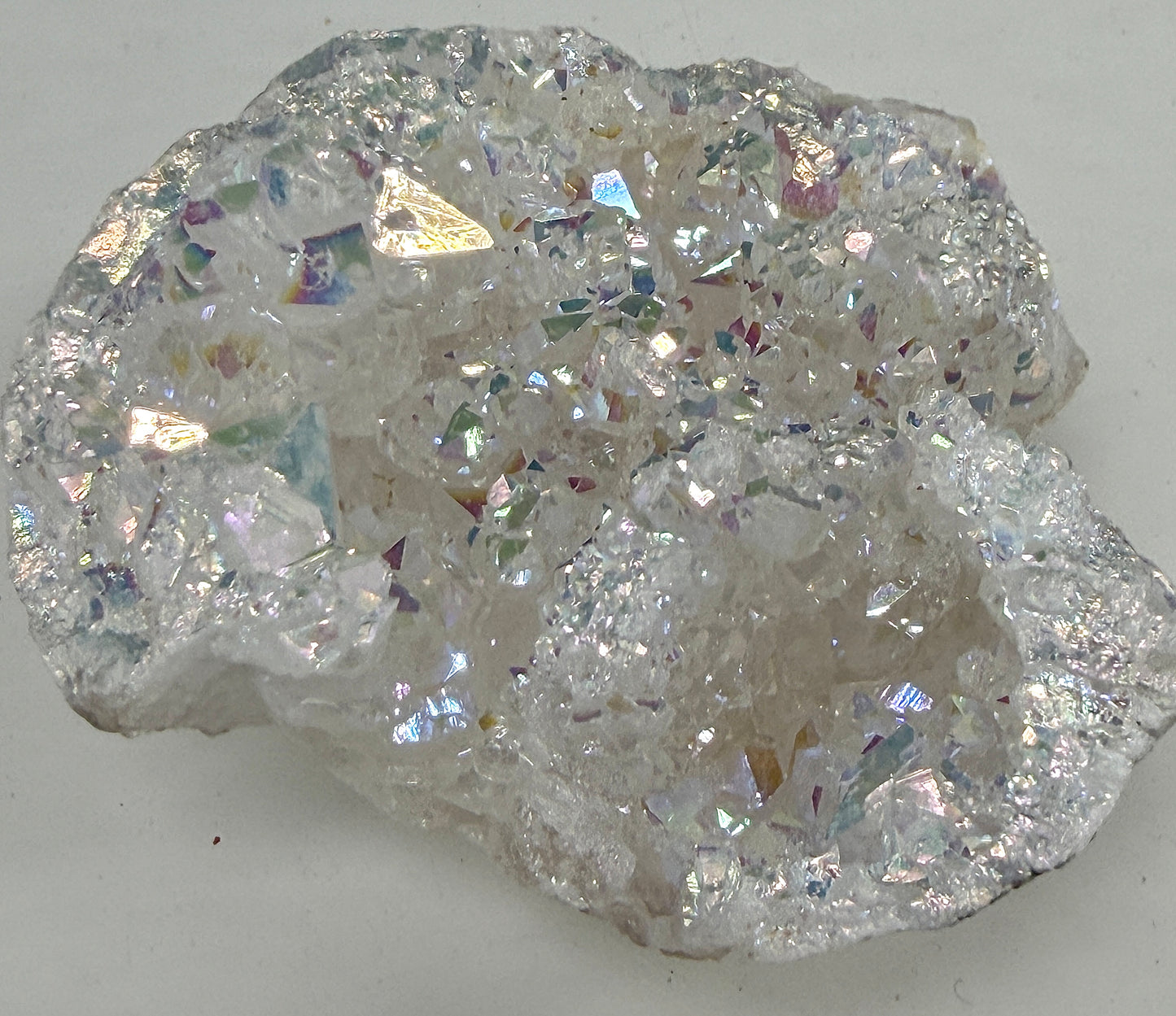 Wholesale Lot 2 Lb Angel Aura White Druzy Quartz Geode Crystal Healing Energy