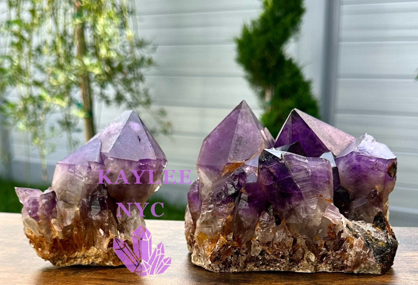 Wholesale Lot 2-3 PCs Natural Amethyst Cluster 6.8-7lbs Healing Energy