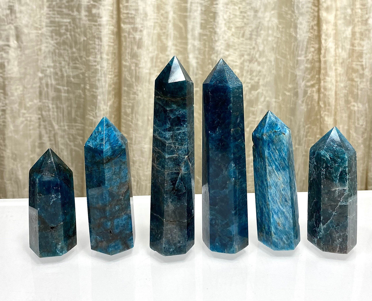 Wholesale Lot 1 lb Natural Apatite Tower Obelisk Point Wand Crystal Energy Healing