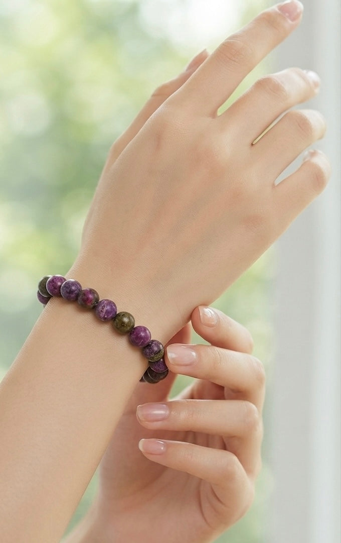 Wholesale 6 Pcs Natural Atlantisite 10mm 7.5” Crystal Healing Stretch Bracelet