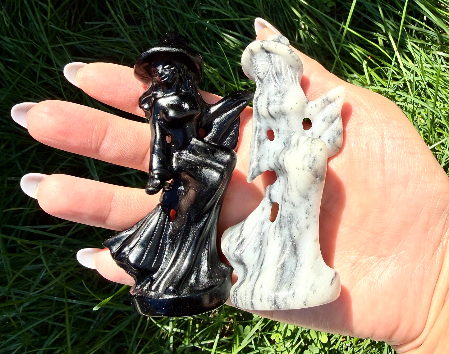 Wholesale lot 4 PCs Mixed Natural Crystals Witch Healing Energy