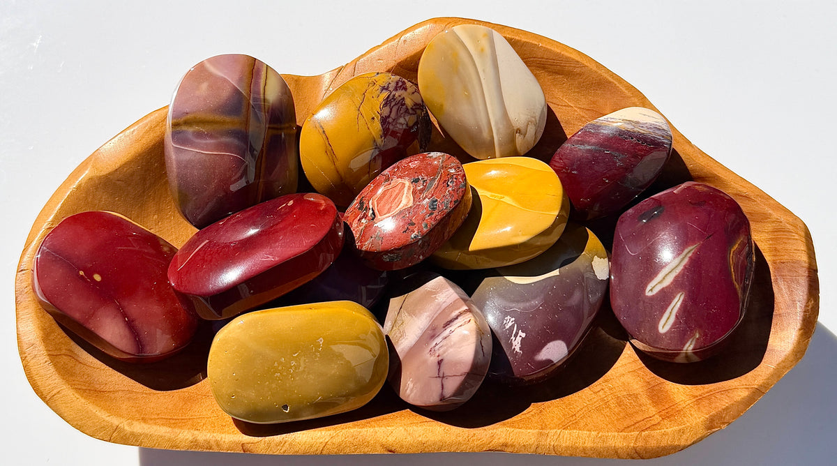 Wholesale Lot 2 lbs Natural Mookaite Jasper Palm Stones Crystal Healing Energy