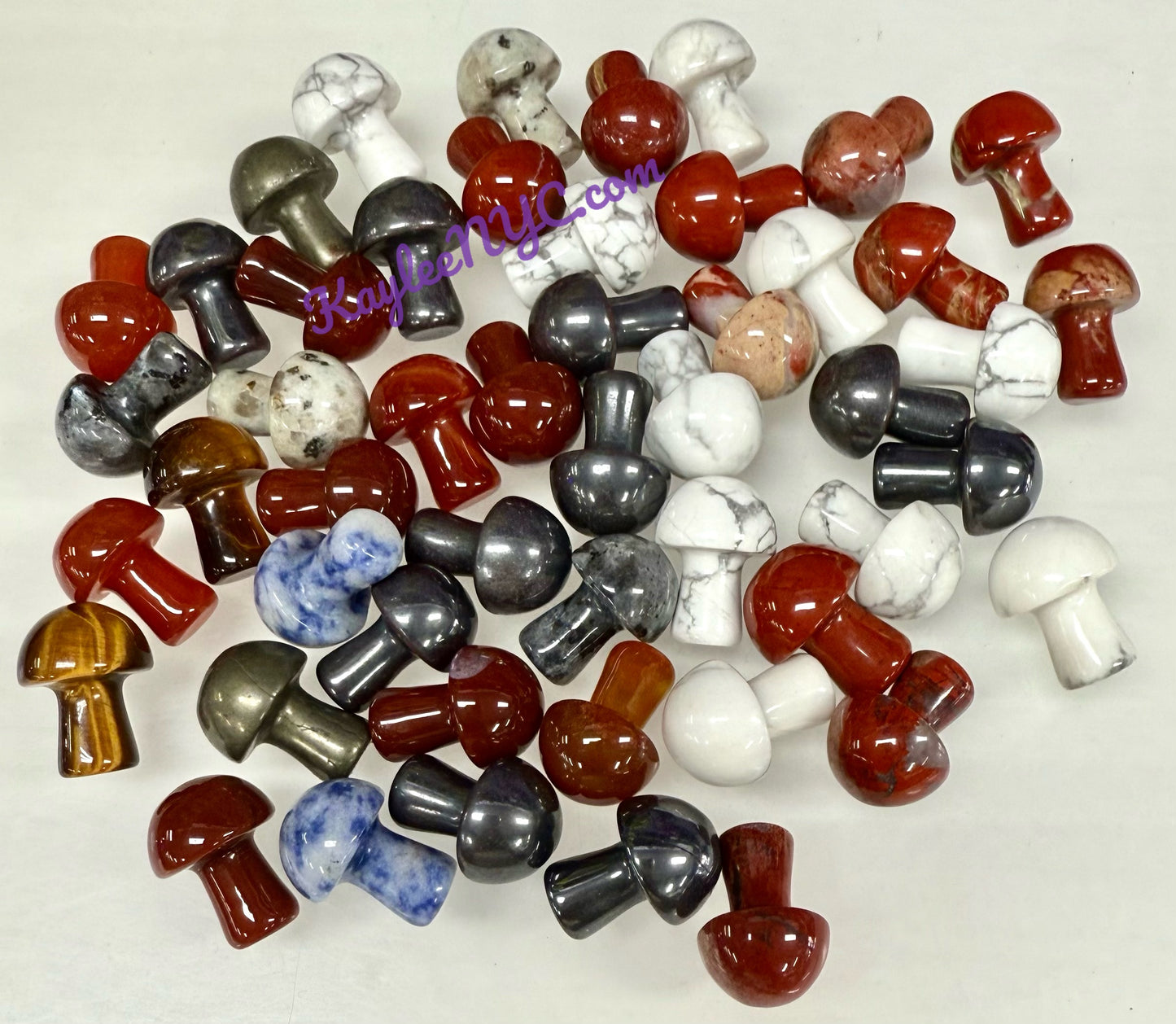 Wholesale Lot 50 PCs Mixed Crystal Mushroom 19mm Healing Energy