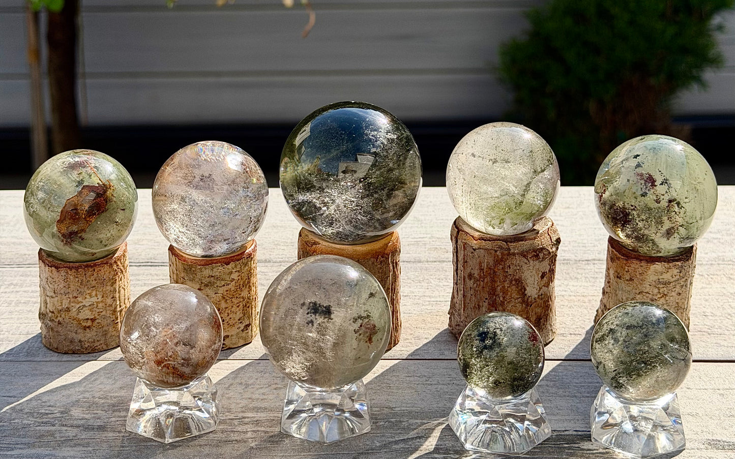 Wholesale Lot 2lbs Natural Clear Quartz Crystal Spheres Healing
