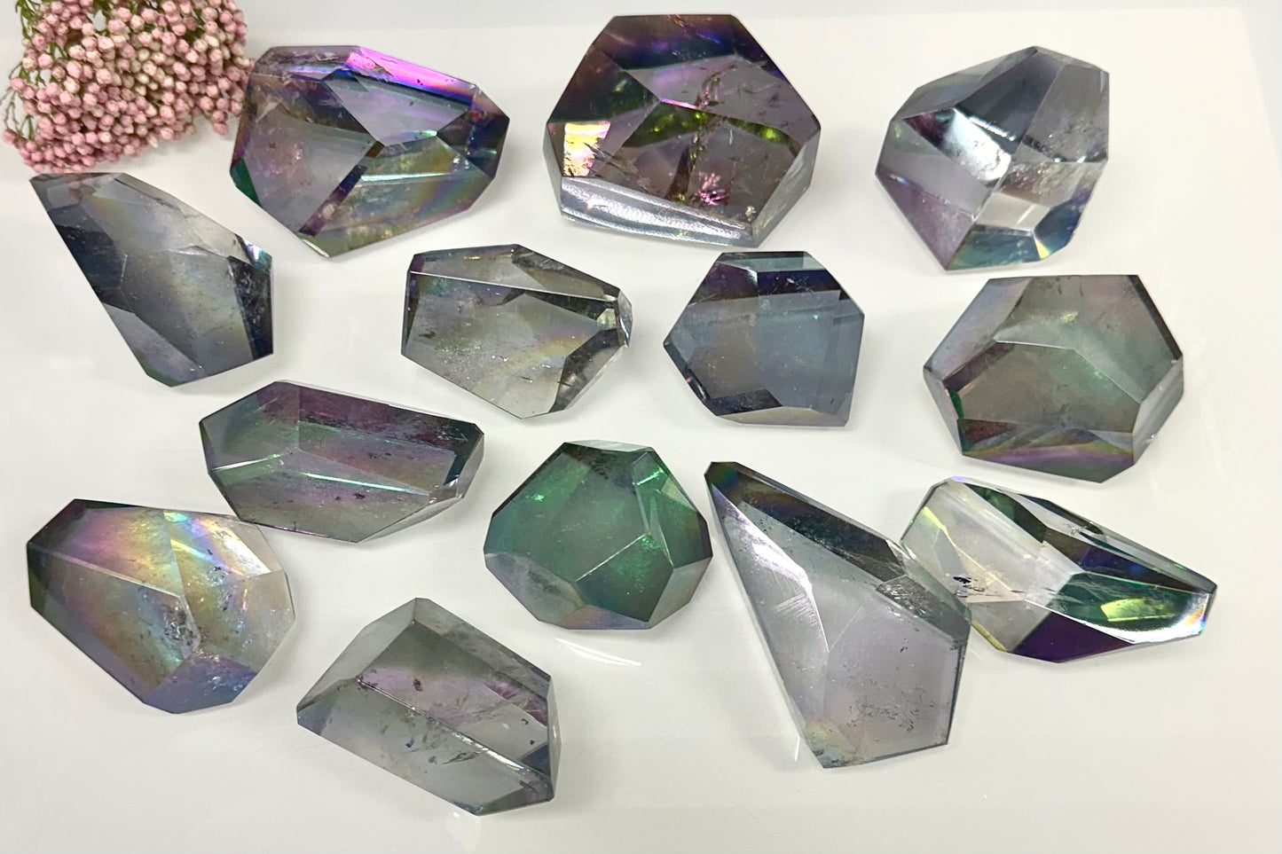 Wholesale Lot 2 lbs Tanzine Aura Freeform Crystal Polished Healing Energy