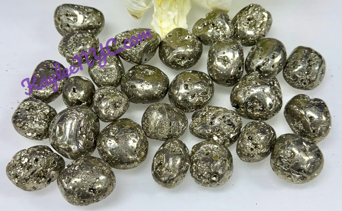 Wholesale Lot 2 Lbs Natural Pyrite Tumble Healing Energy