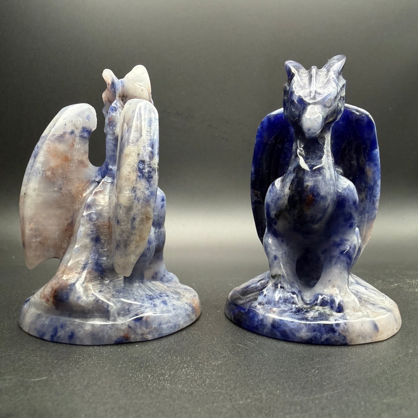 Wholesale Lot 6pcs Stone Dragons Natural Healing 2.75 in