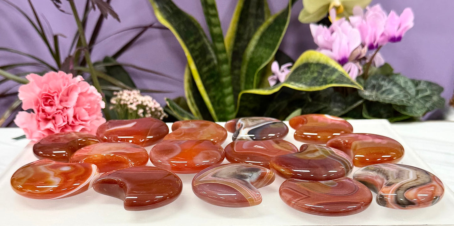 Wholesale Lot 2lb Natural Carnelian Crystal Moon Healing Energy