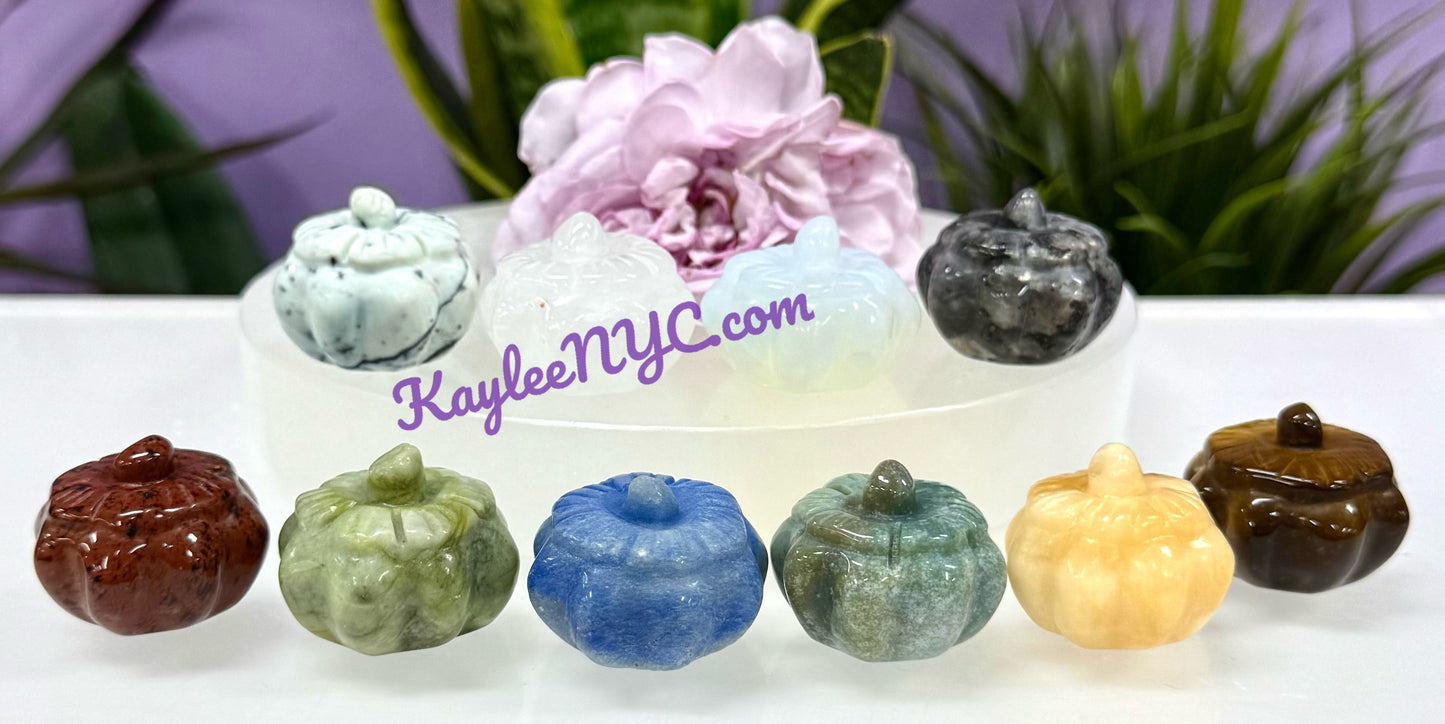 10 PCs 1.3” mix Crystals Pumpkin healing energy