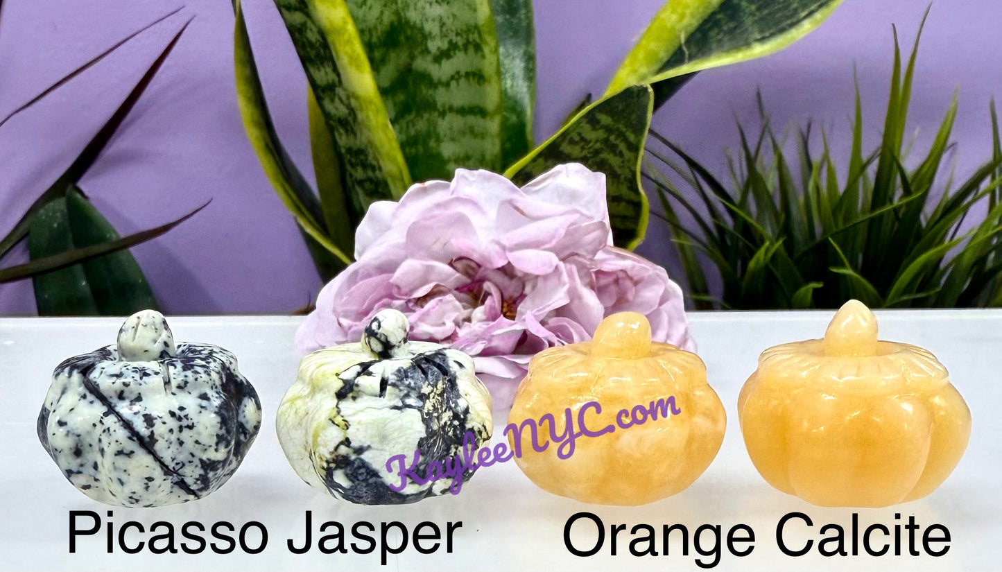 10 PCs 1.3” mix Crystals Pumpkin healing energy