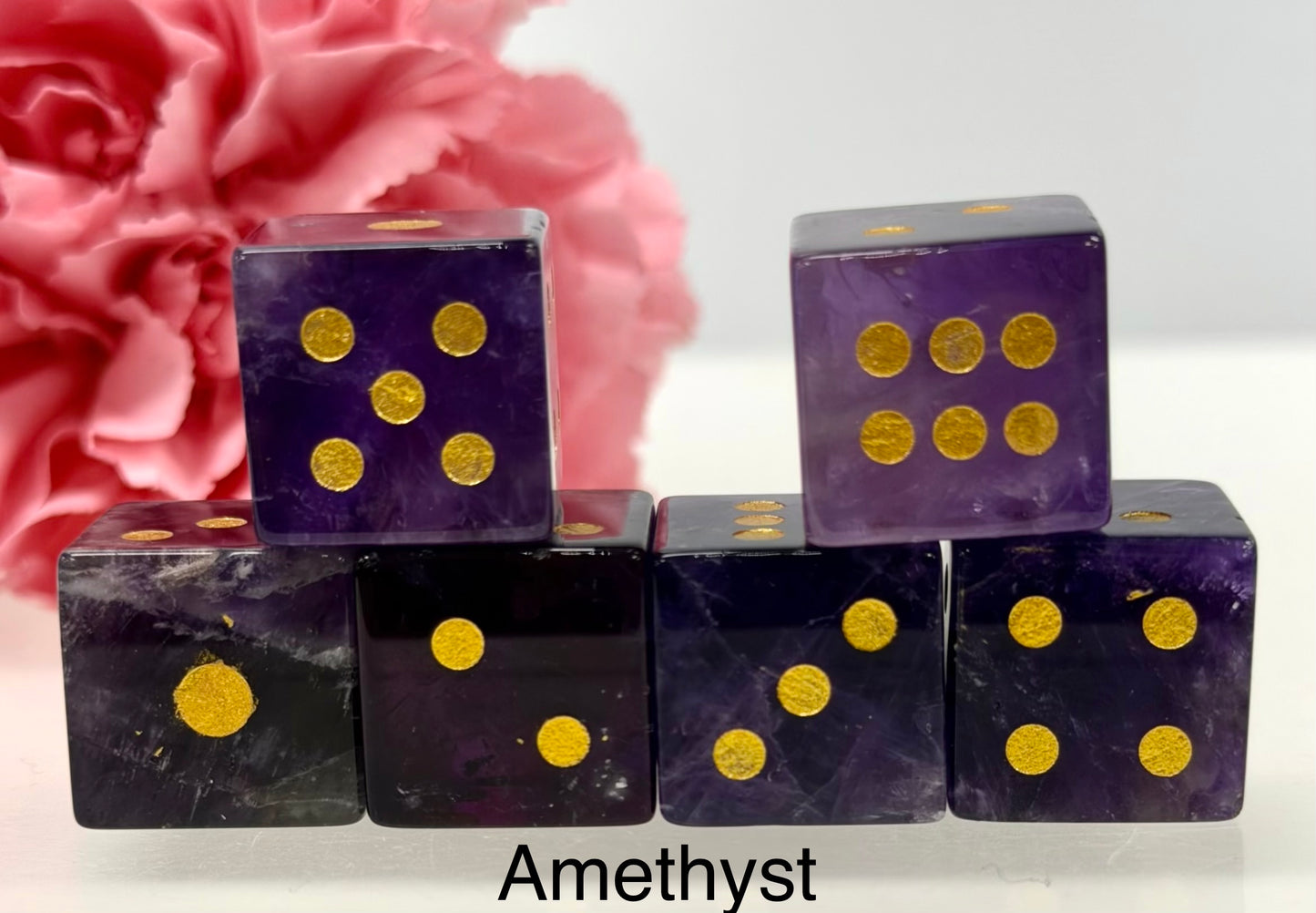 Wholesale Lot 24 PCs Natural Crystals Dice Healing Energy
