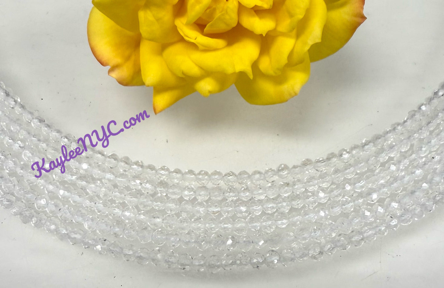 6 PCs 2mm Natural Clear Quartz Necklaces