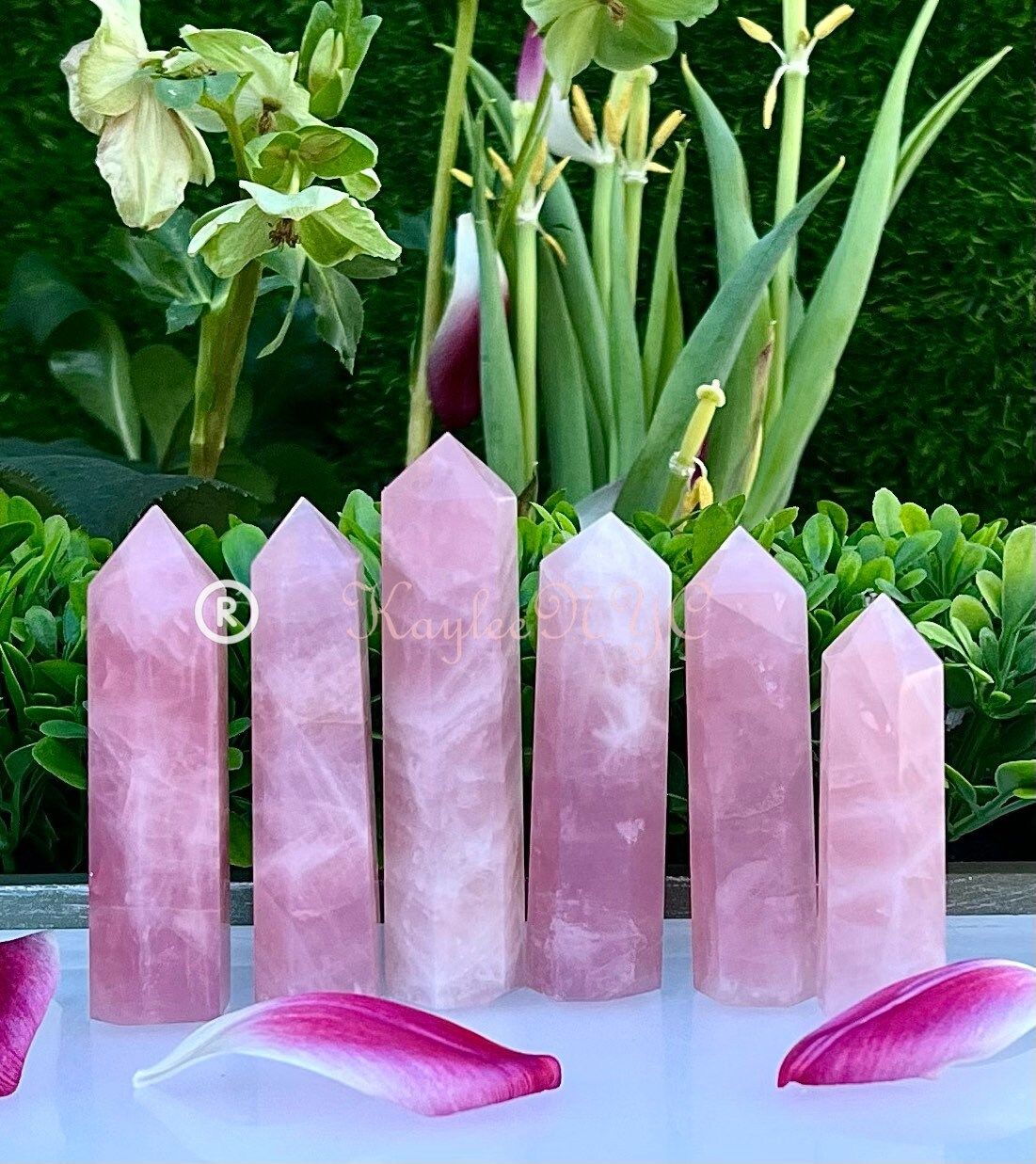 Wholesale Lot 1 lb Natural Rose Quartz Tower Obelisk Point Wand Crystal Energy Healing