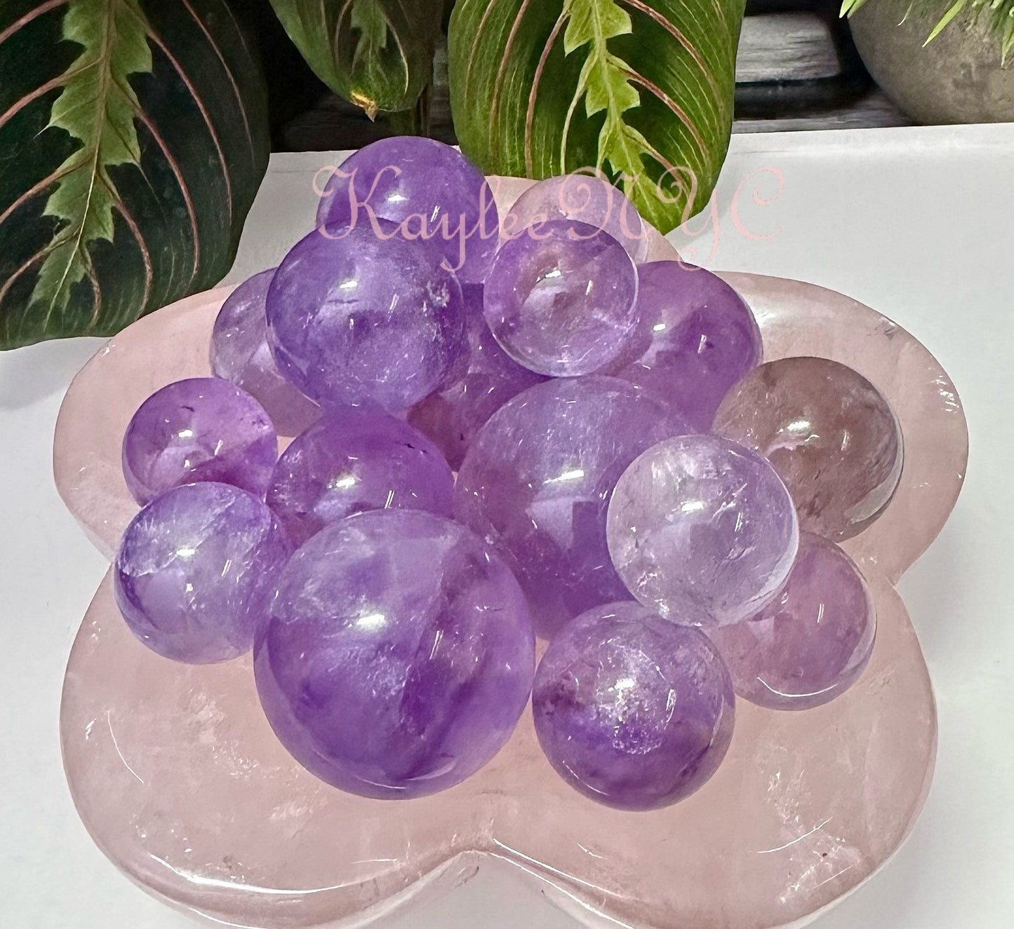 Wholesale Lot 1 Lb Natural Amethyst Spheres Crystal Ball Energy Healing