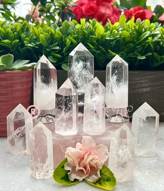 Wholesale Lot 1 Lb Natural Clear Quartz Obelisk Tower Point Crystal Energy