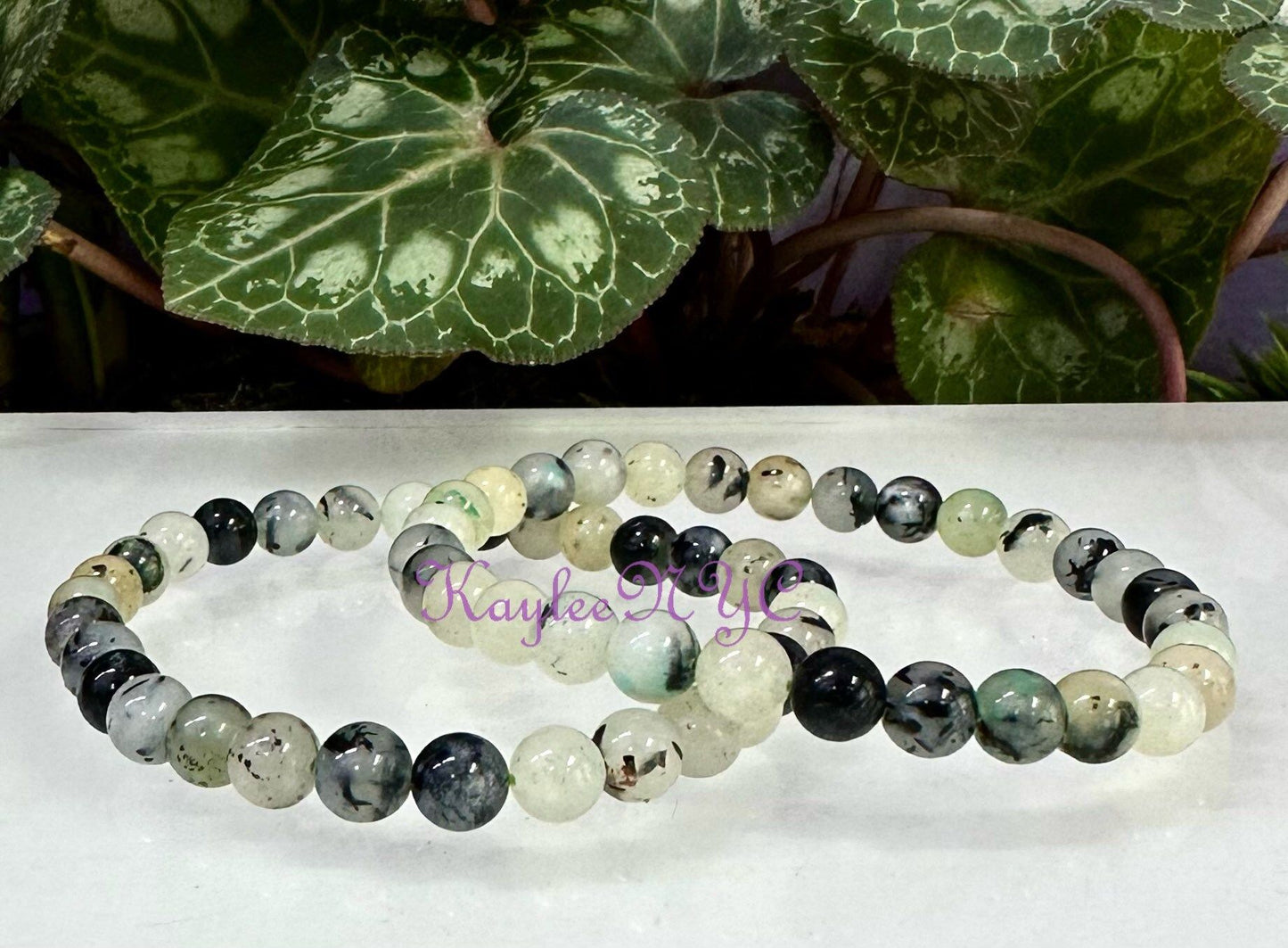 Wholesale Lot 6 Pcs Natural K11 6mm 7.5” Crystal Healing Stretch Bracelet