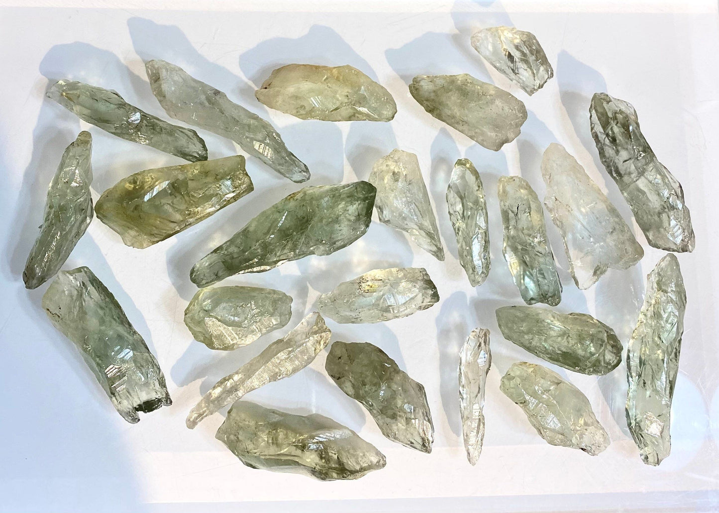 Wholesale Lot 1 Lb Prasiolite Green Amethyst Raw Crystal Healing Energy