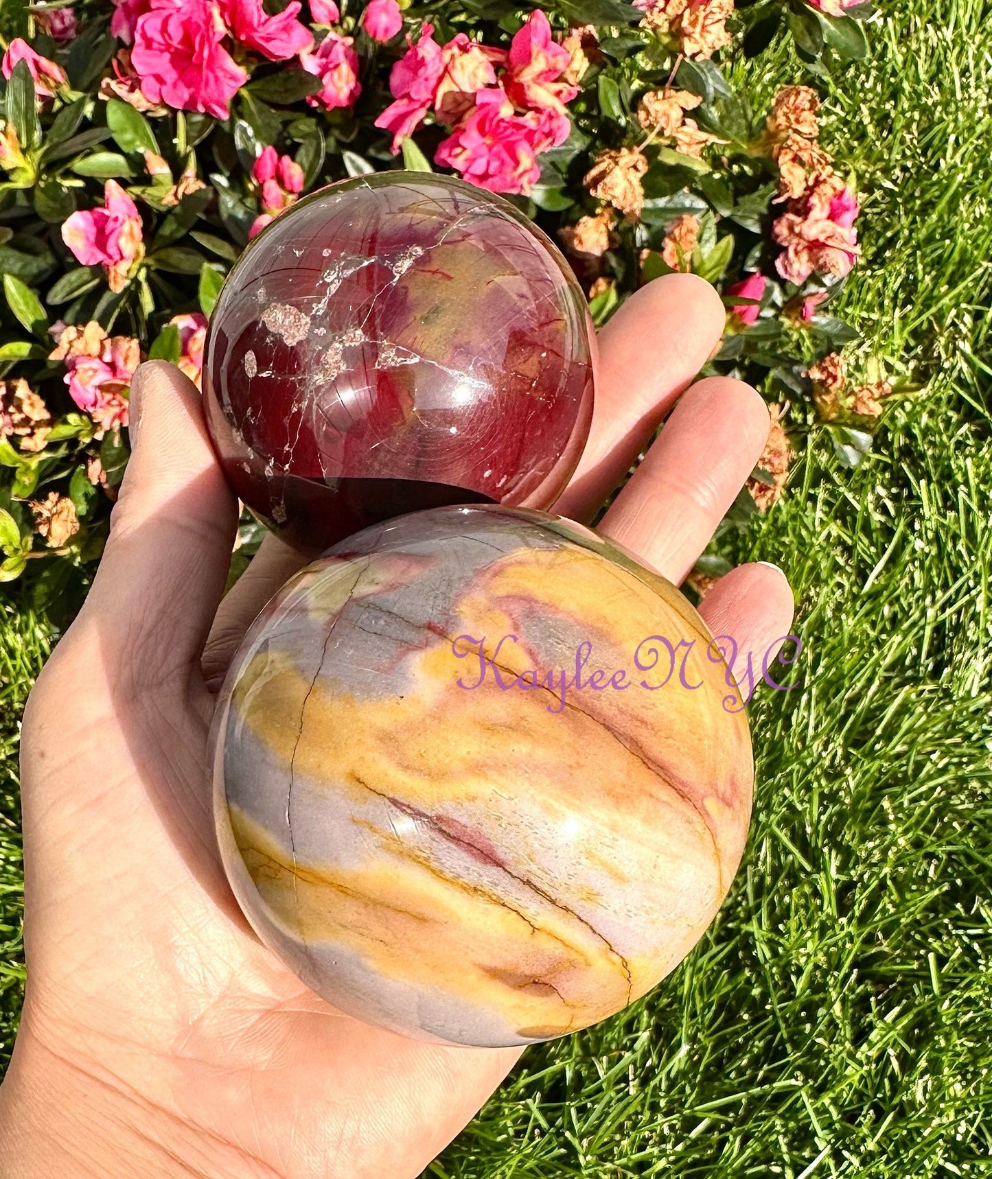 Wholesale Lot 4 PCs Natural Mookaite Jasper Spheres Crystal Ball 3.8-4lbs