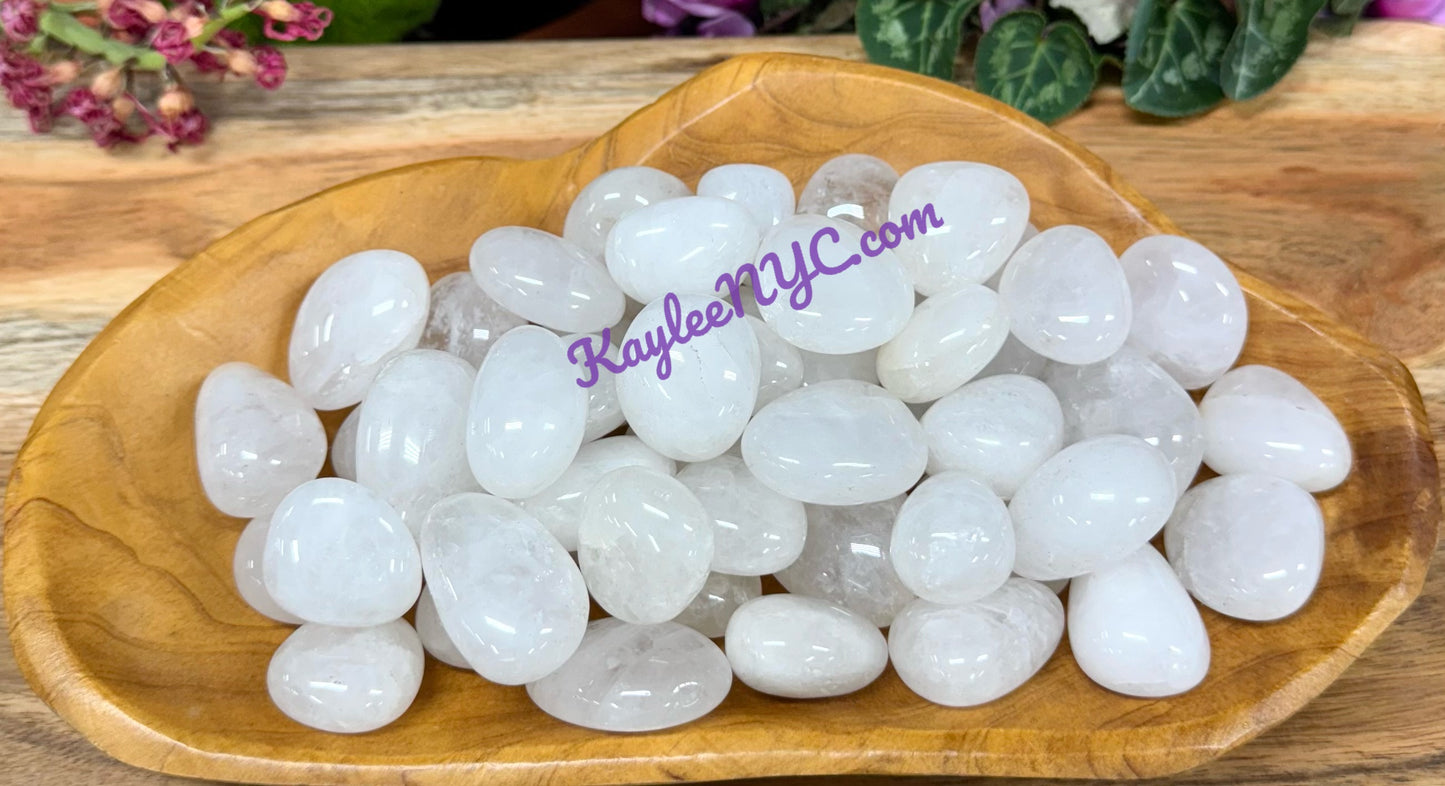 Wholesale Lot 2 Lbs Natural Clear Quartz Tumble Crystal Healing Energy Nice Quality