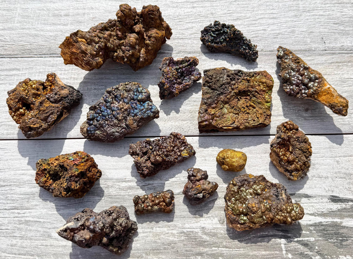 Wholesale Lot 2 Lbs Natural Iridescent Goethite Rough Crystal