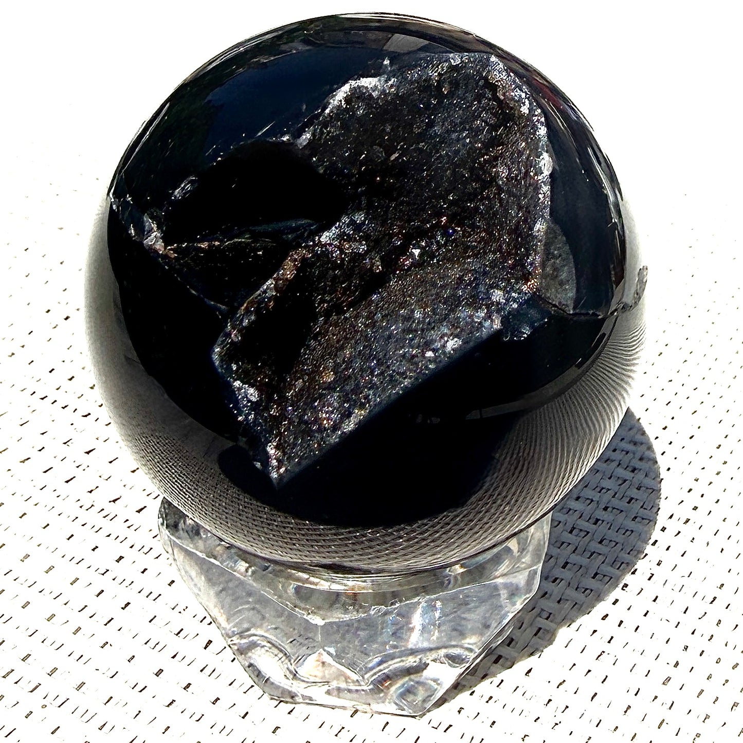 Wholesale Lot – 3 lbs Natural Druzy Onyx Spheres – 5 to 6 PCS