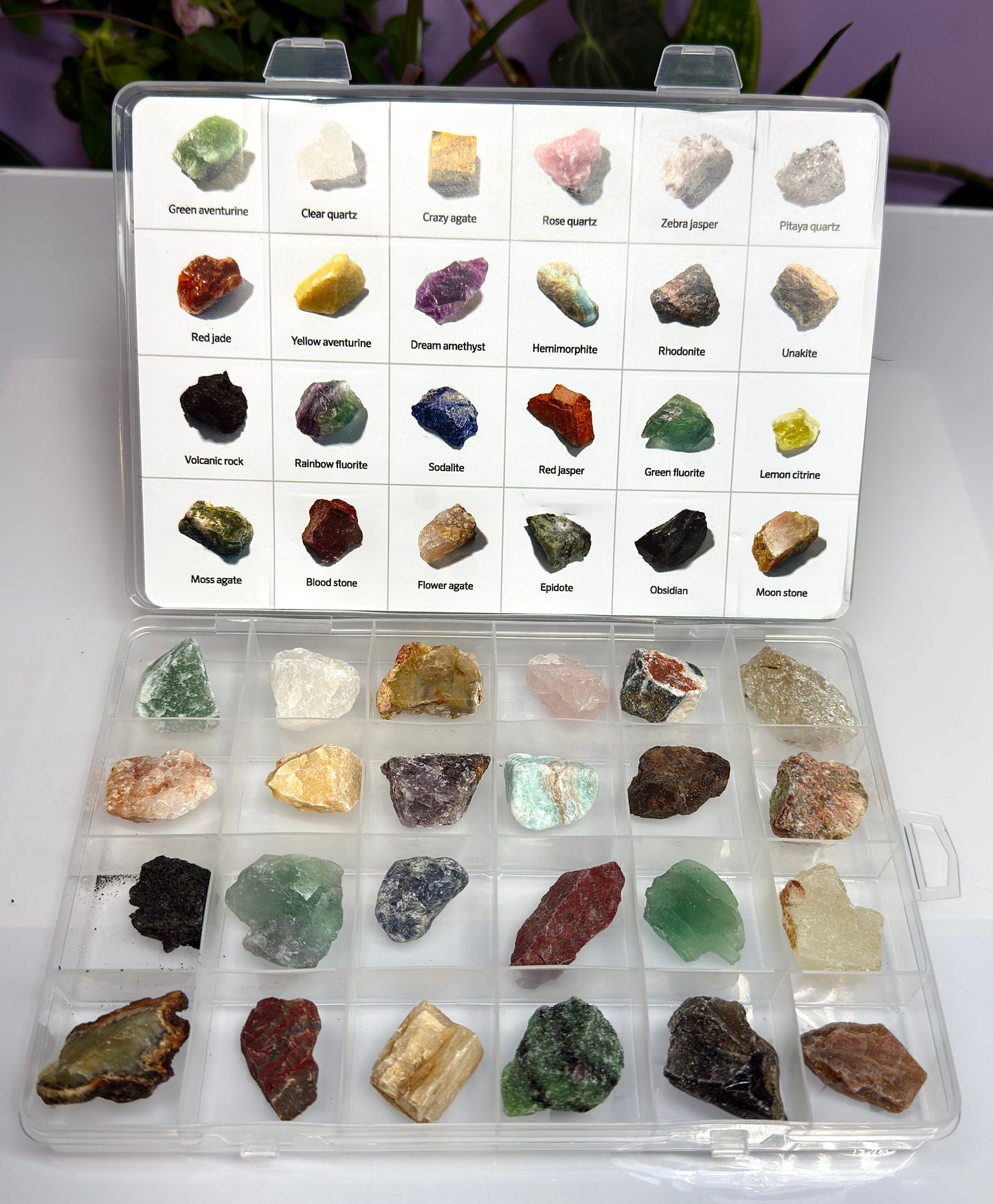 Wholesale Lot 6 boxes Natural rough Crystal set Healing Energy