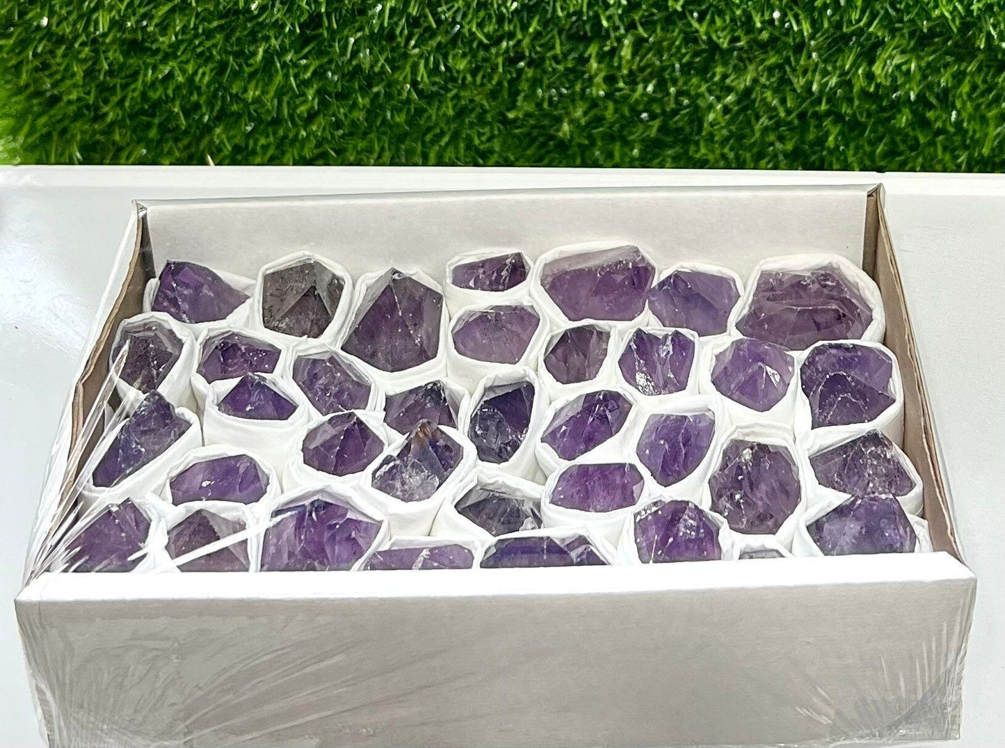 Wholesale Lot 1 box Natural Amethyst Root  Rough point Crystal Nice Quality Healing Energy