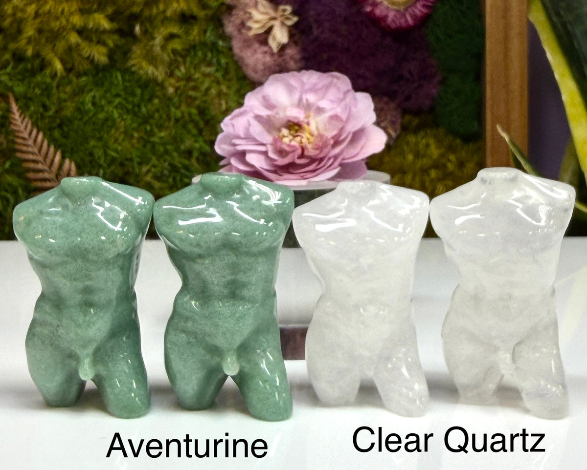 Wholesale Lot 6 Pcs 5cm Natural Mixed Crystals Male Model Healing Energy